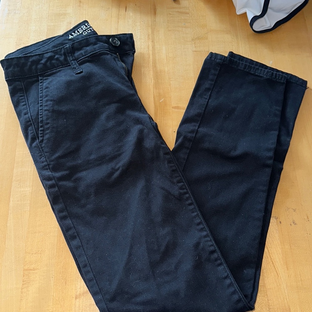 American eagle black skinny pants